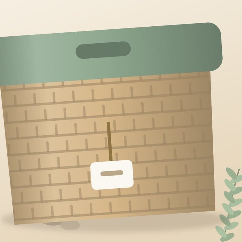 Cotton Rope Storage Box with Lid 2