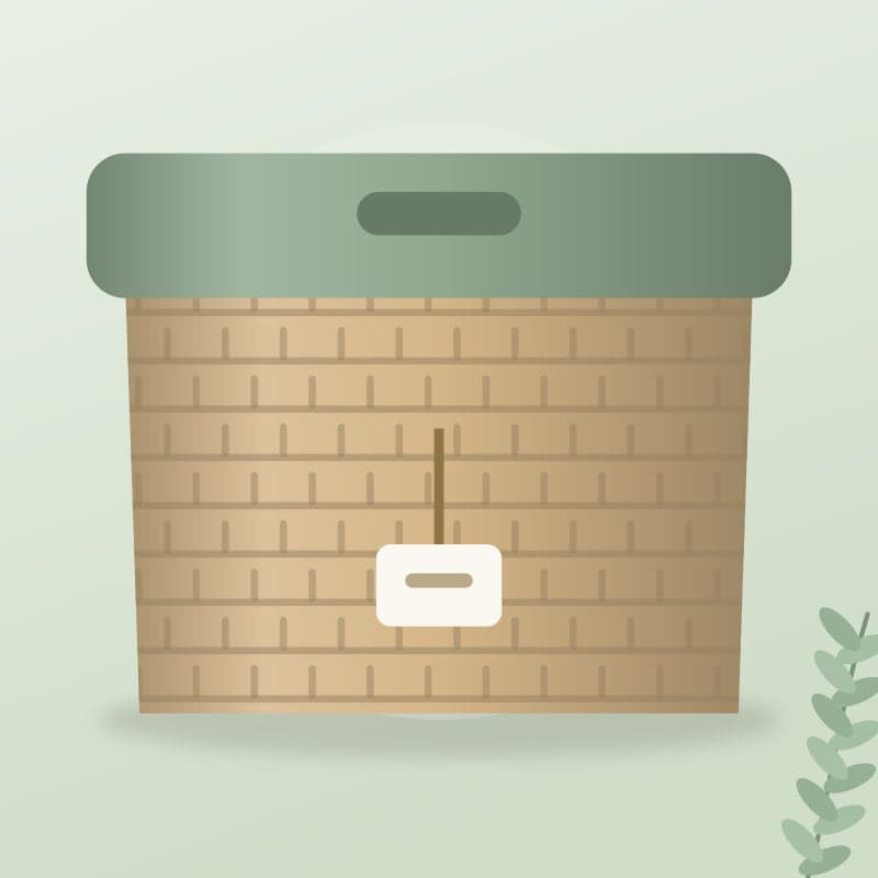 Cotton Rope Storage Box with Lid