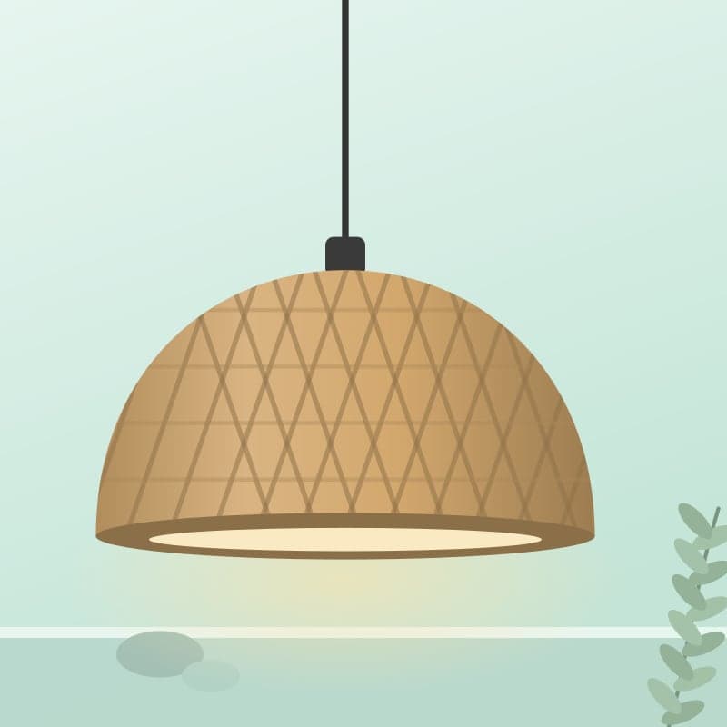 Rattan Pendant Lamp Shade 2