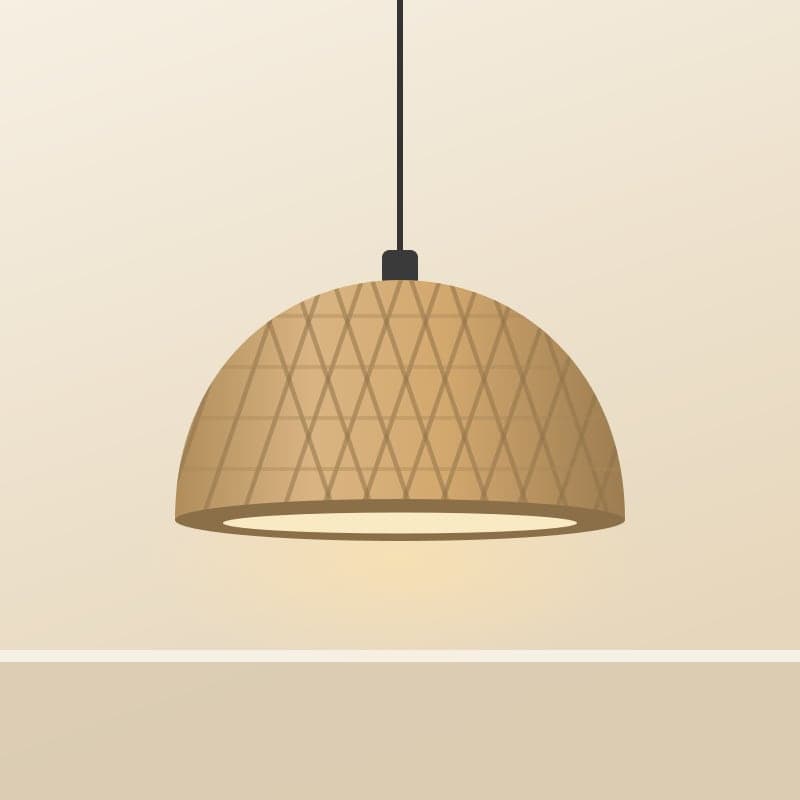 Rattan Pendant Lamp Shade