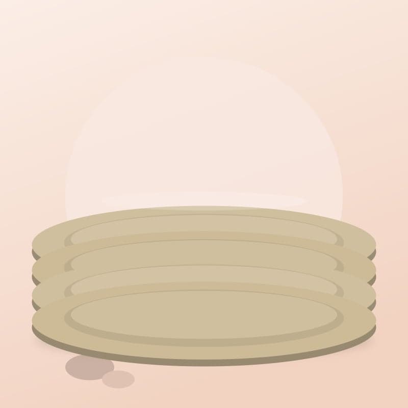 Stoneware Dinner Plate Set (4 pcs)