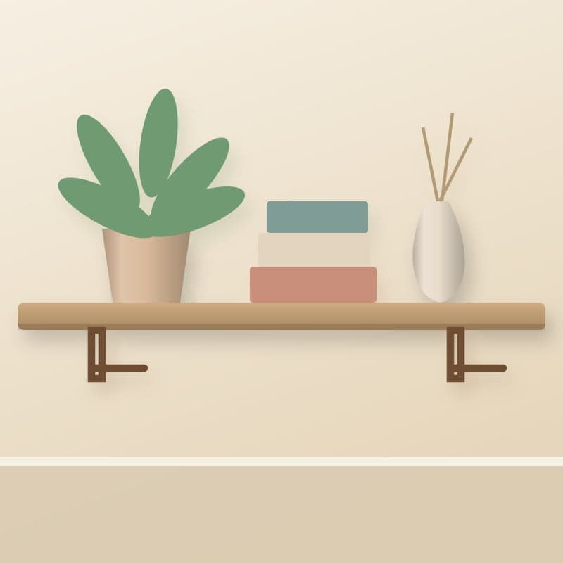 Wooden Wall Shelf